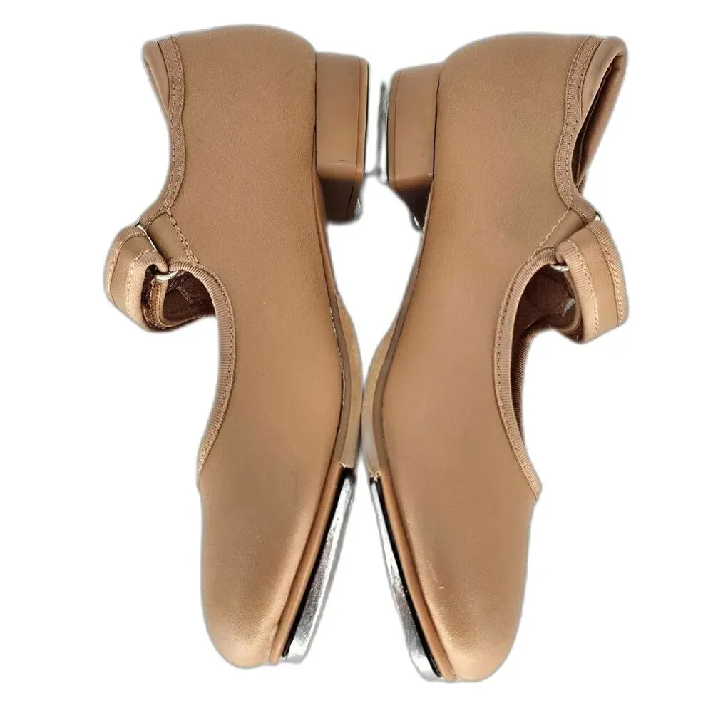 Girl's Tap Shoes Easy Strap Brown Size 2.5 Little Kid
